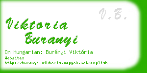 viktoria buranyi business card